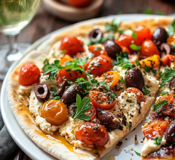 Mediterranean Pita Pizza