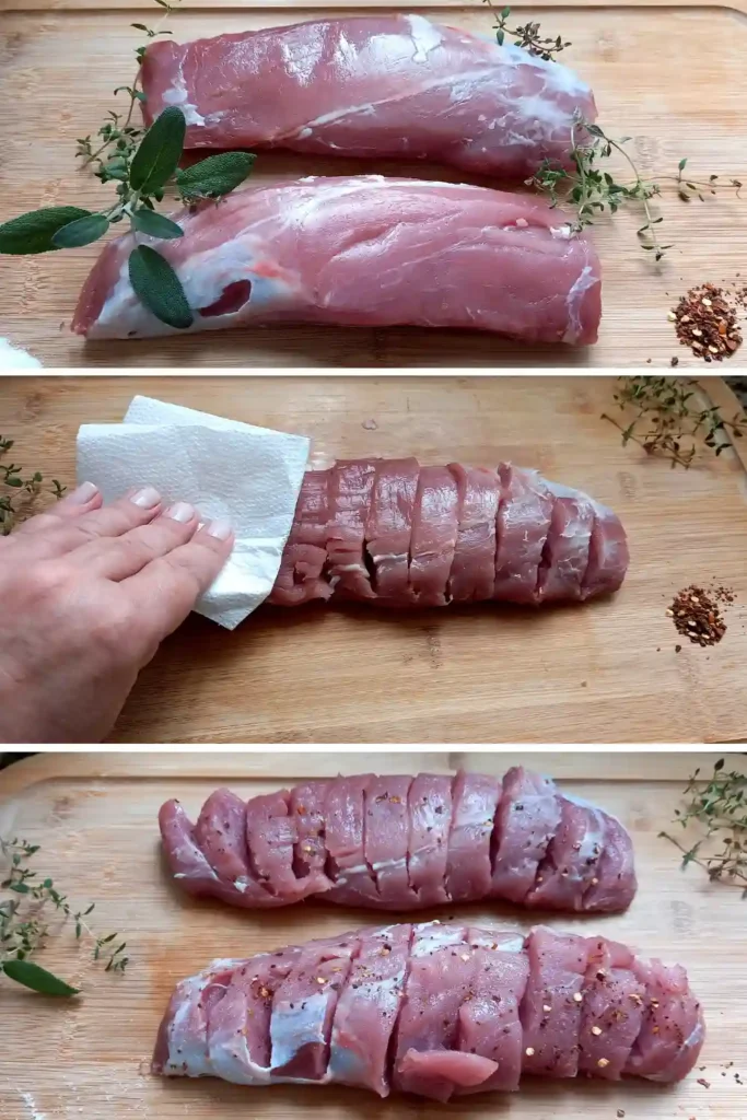 Easy Pork Tenderloin Recipe w/ Creamy Mustard Sauce 12 Pork Tenderloin Preparation 01