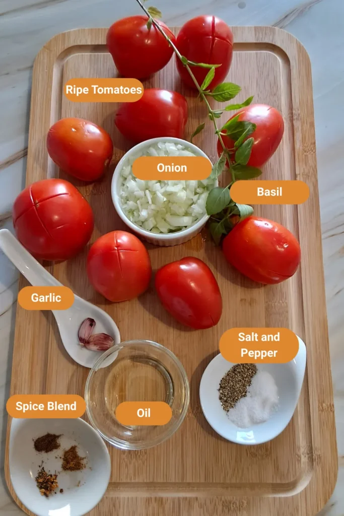Best Homemade Tomato Sauce With Fresh Tomatoes – Quick & Freezer-Friendly 16 Homemade Tomato Sauce With Fresh Tomatoes Ingredients