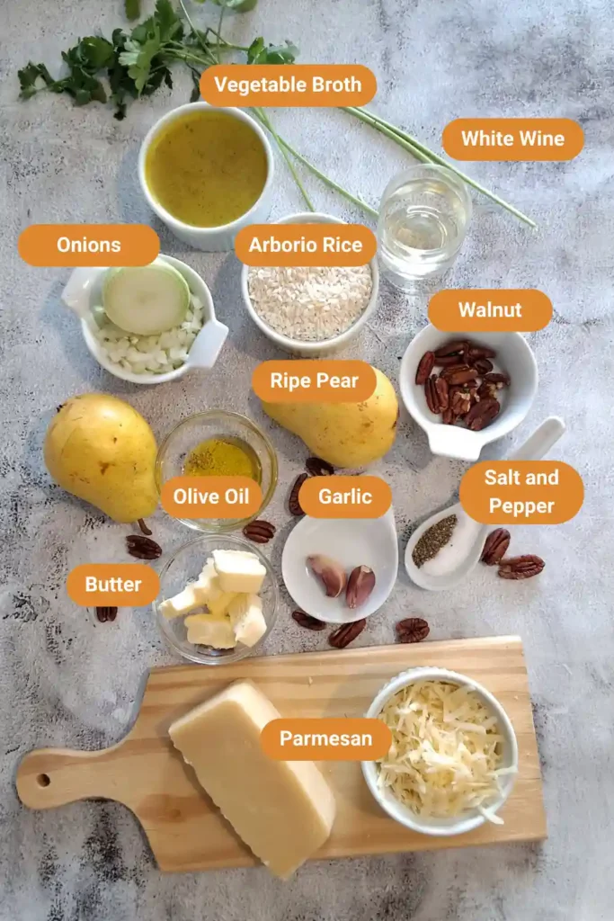Cozy Pear Risotto with Walnuts – A Comforting Dinner Idea 22 Pear Risotto Ingredients