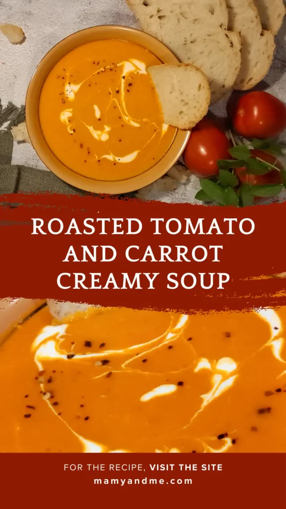 Roasted Tomato Soup with a Carrot Twist: Comfort in a Bowl 36 Roasted Tomato Soup Pinterest 04