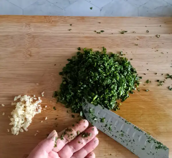 Chimichurri Sauce Recipe Prep 01