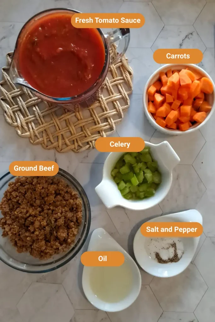Easy Bolognese Sauce Ingredients