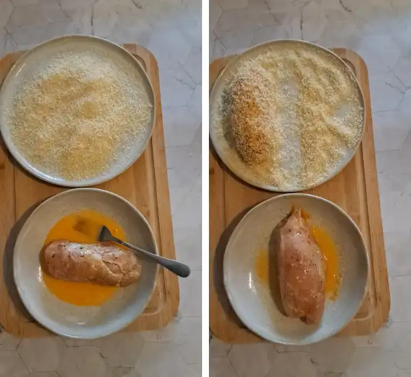 Easy Chicken Cordon Bleu Recipe with Creamy Mustard Sauce 29 Easy Chicken Cordon Bleu Recipe Prep 05