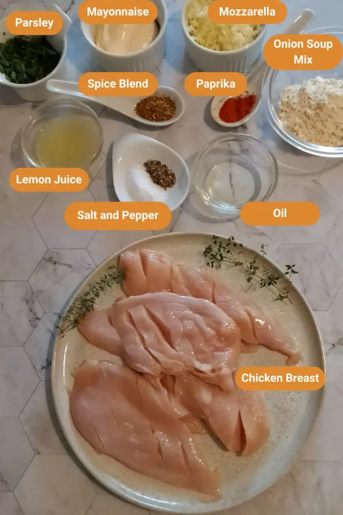 Mayonnaise Chicken Recipe with Onion Soup Mix and Mozzarella 25 Mayonnaise Chicken Recipe Ingredients