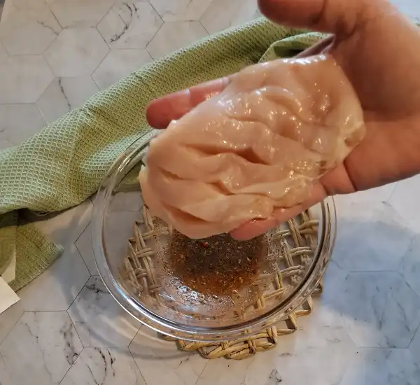 Mayonnaise Chicken Recipe with Onion Soup Mix and Mozzarella 26 Mayonnaise Chicken Recipe Prep 04