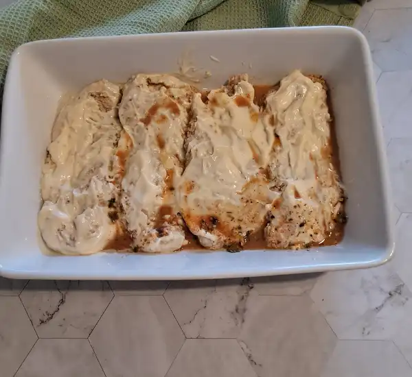 Mayonnaise Chicken Recipe with Onion Soup Mix and Mozzarella 33 Mayonnaise Chicken Recipe Prep 09