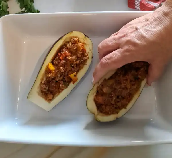 Stuffed Eggplant Recipe Prep 12
