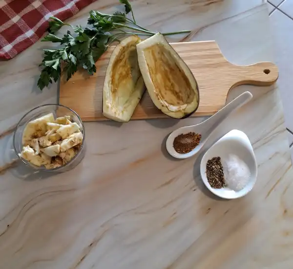 Stuffed Eggplant Recipe Prep 16