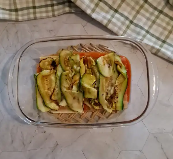 Easy Vegetarian Lasagna Recipe with Zucchini & Mushrooms 29 Vegetarian Lasagna Recipe Prep 003