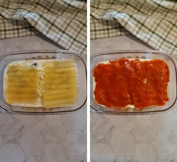 Easy Vegetarian Lasagna Recipe with Zucchini & Mushrooms 32 Vegetarian Lasagna Recipe Prep 06