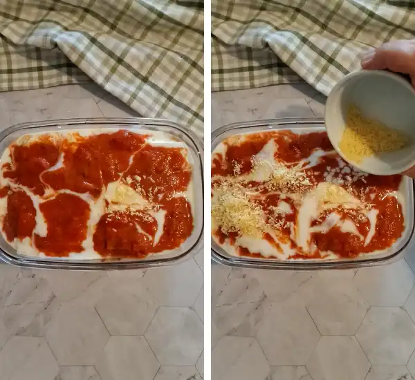 Easy Vegetarian Lasagna Recipe with Zucchini & Mushrooms 34 Vegetarian Lasagna Recipe Prep 07