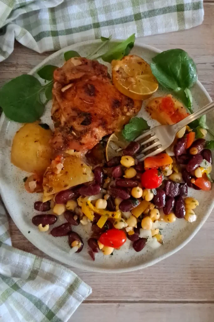 Easy Bean Salad Recipe with Chickpeas and Bulgur – Quick, Healthy, and Tasty 23 Bean Salad Recipe Featured 04