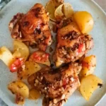 Roasted Chicken Thighs and Potatoes Featured 01