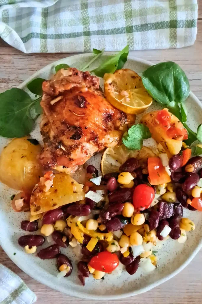 Easy Roasted Chicken Thighs and Potatoes – A Cozy, Oven-Baked Dinner Favorite 19 Roasted Chicken Thighs and Potatoes Featured 04