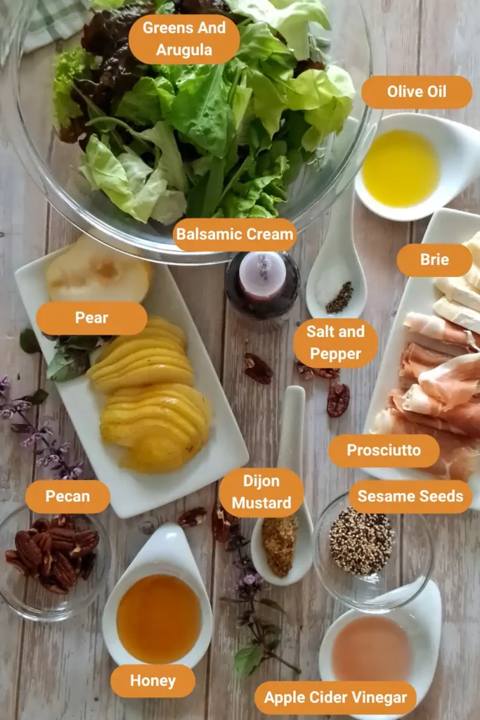 Pear Salad Ingredients