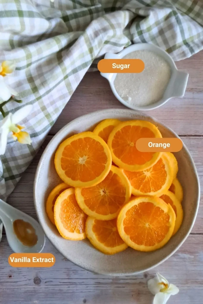 Candied Orange Ingredients