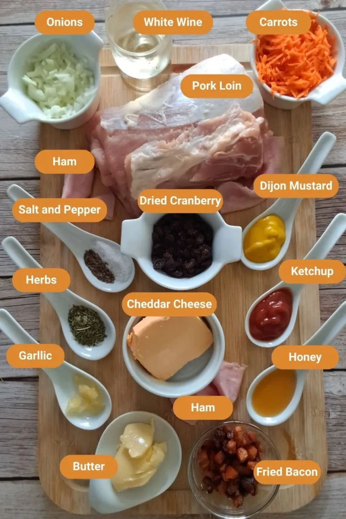 Stuffed Pork Loin Ingredients
