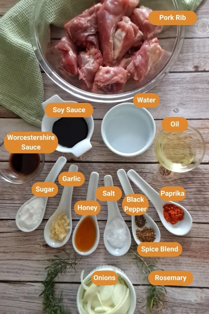 Easy Pork Ribs Recipe – Tender, Saucy & Fall-Off-The-Bone 20 Pork Ribs Recipe Ingredients