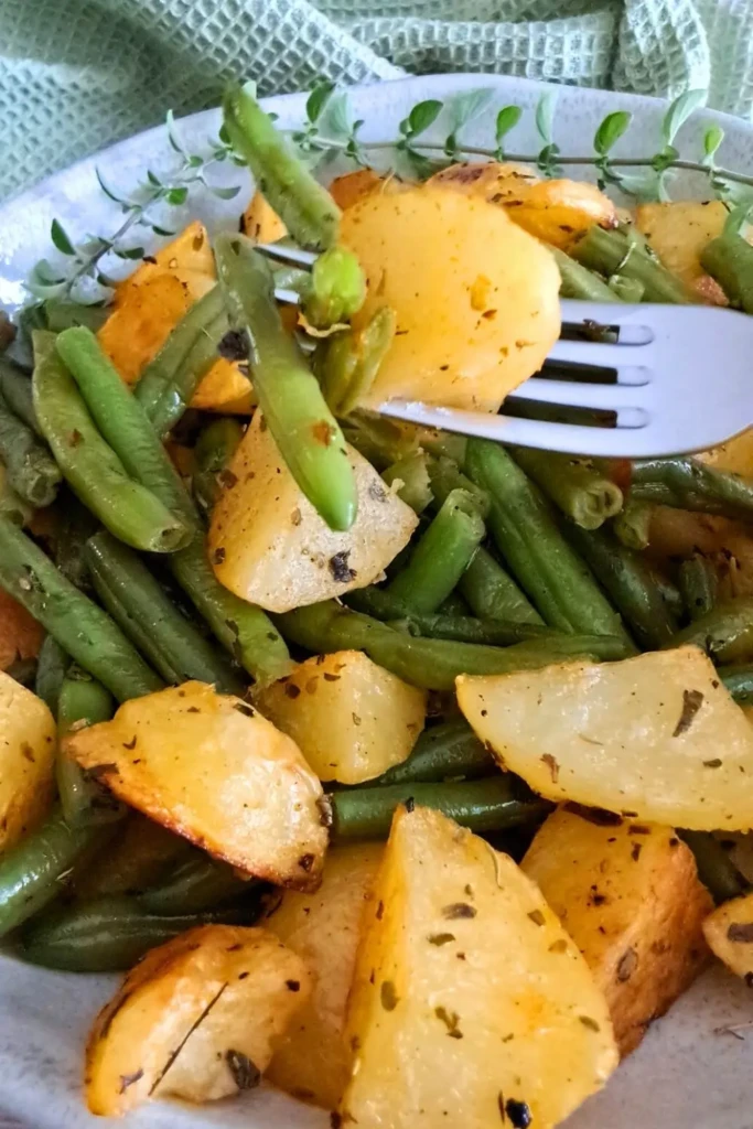Roasted Green Beans and Potatoes Featured 04