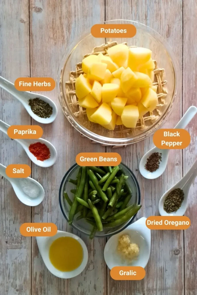 Roasted Green Beans and Potatoes Ingredients