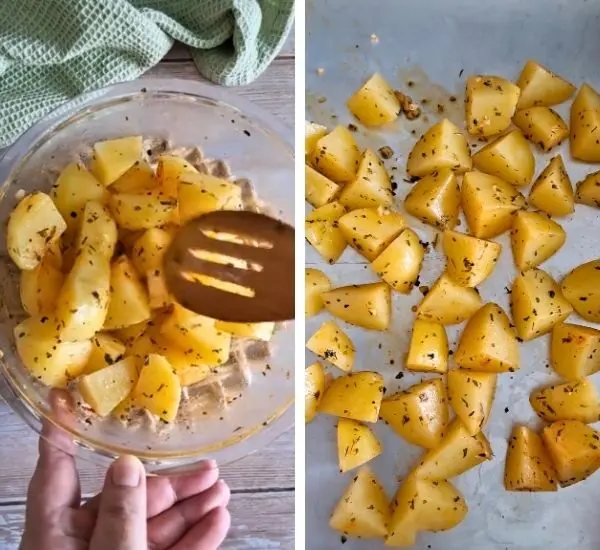 Roasted Green Beans and Potatoes Prep 02