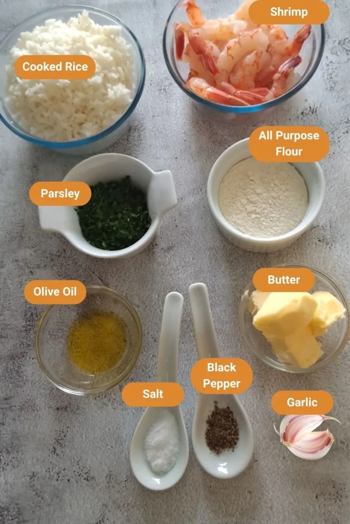 Shrimp Provençal Ingredients