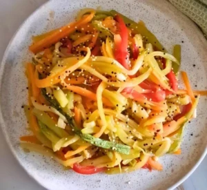 Sautéed Rainbow Vegetables Featured 01